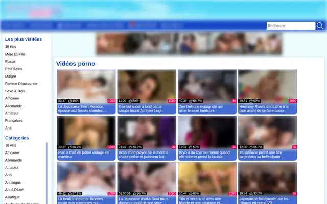 Reference-Sexe : page d'accueil (capture floutée)