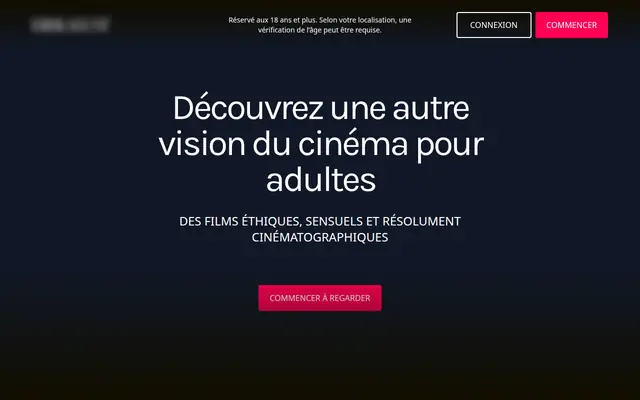 XConfessions : page d'accueil (capture floutée)